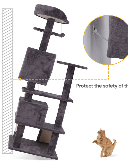 Load image into Gallery viewer, 55&#39;&#39; Cat Tree Tower Condo Multi Platforms Kitty Play House Safety Scratch Post
