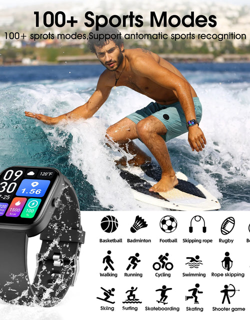 Load image into Gallery viewer, Smart Watch for Android and Iphone, GTS5 IP68 Waterproof Smartwatch for Women Men , Smart Watch with Bluetooth Call(Answer/Make Calls), Black
