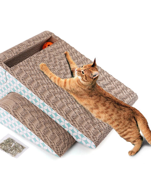 Load image into Gallery viewer, Cat Scratcher Cardboard, Removable Cat Scratching Pad with Ball
