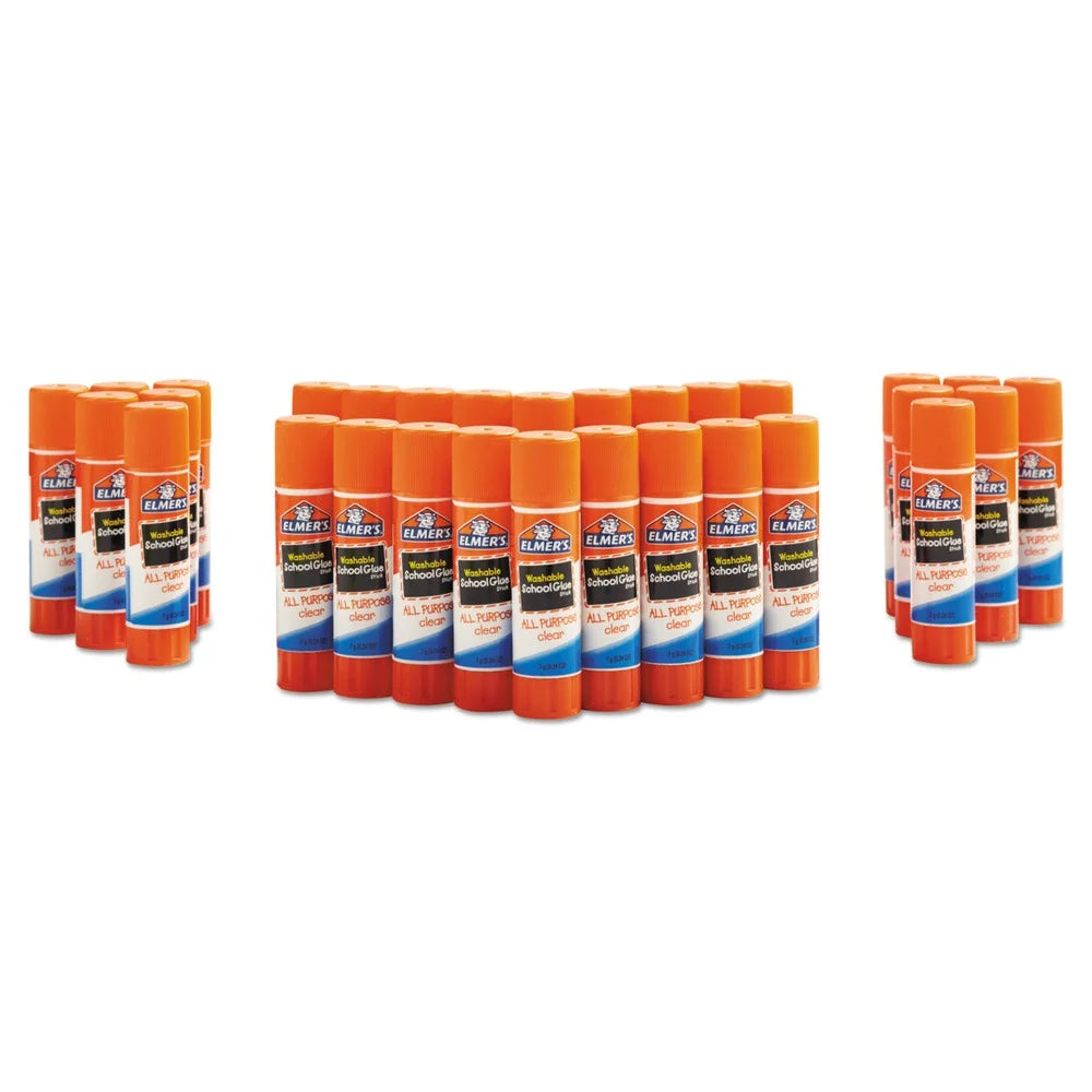 Washable School Glue Sticks, 30-Pack