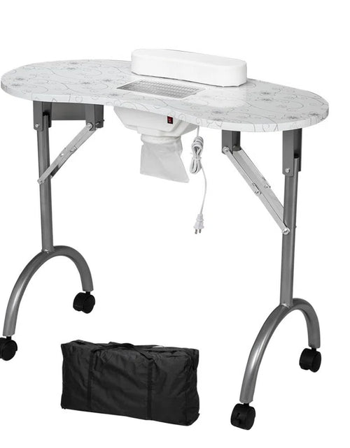 Load image into Gallery viewer, 35.43&#39;&#39; X 15.75&#39;&#39; Foldable Craft Table with Sewing Machine Platform and Wheels
